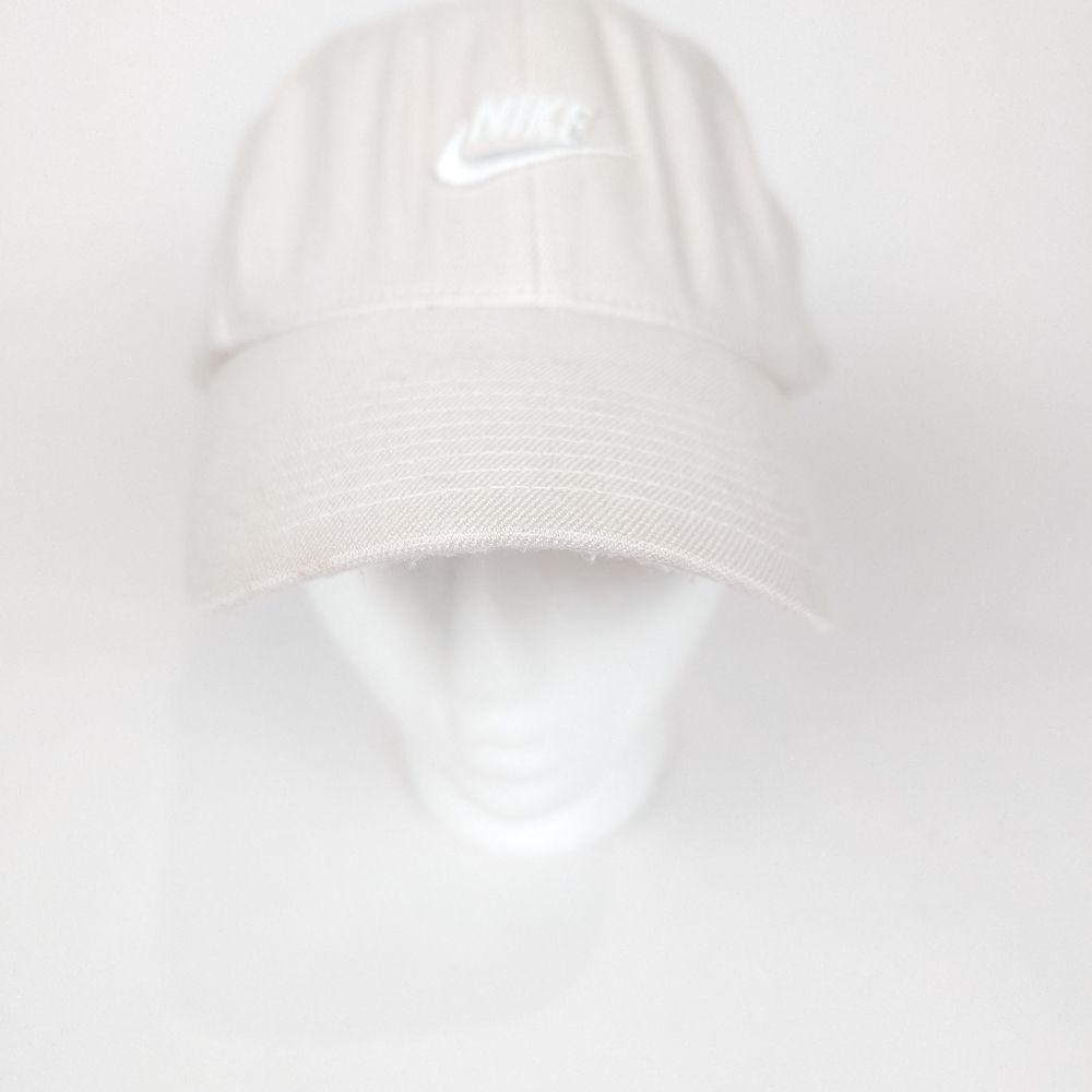 Nike Sportswear White on White Baseball Hat Cap Swoosh Logo - Picture 2 of 13